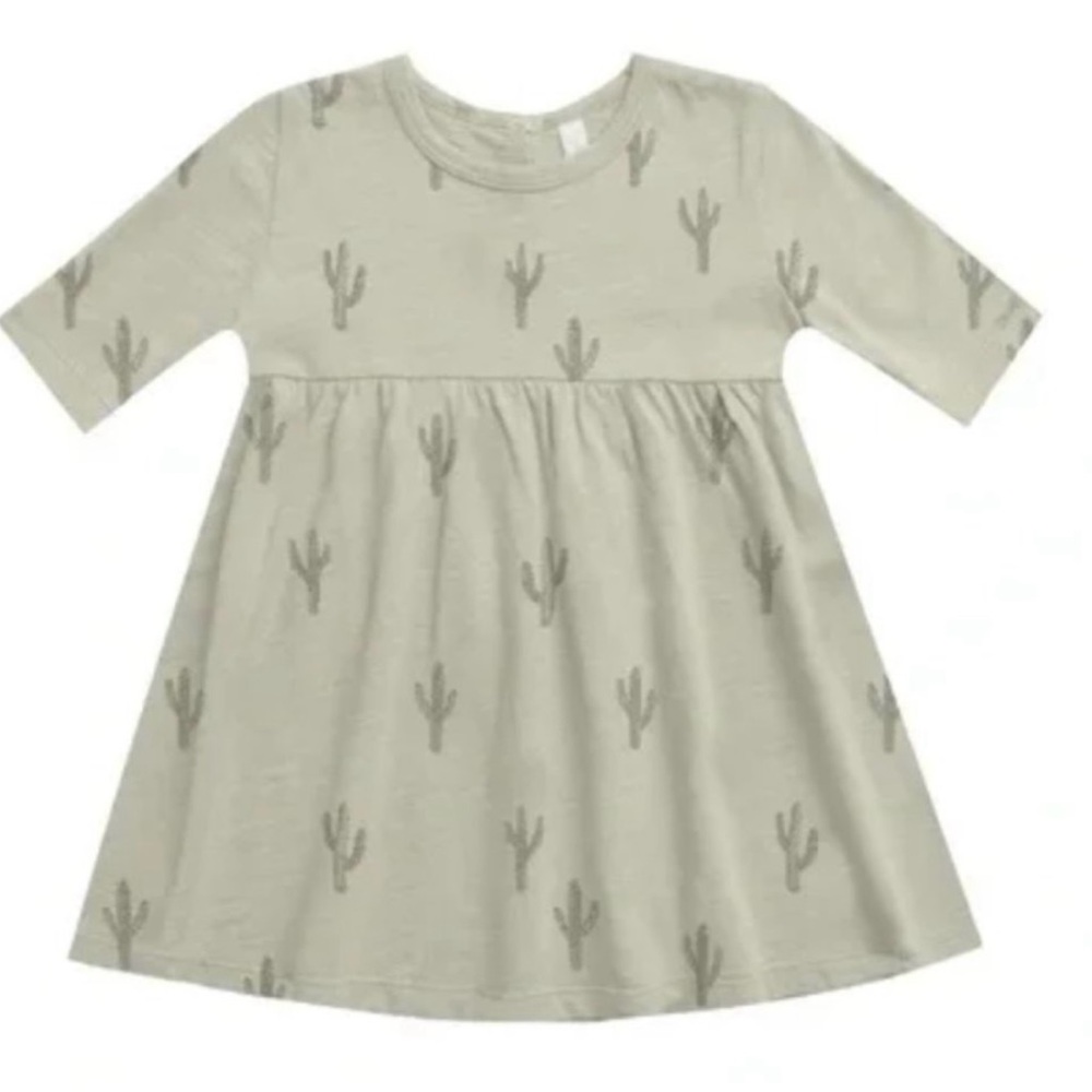 Rylee + Cru cactus dress and bloomers set